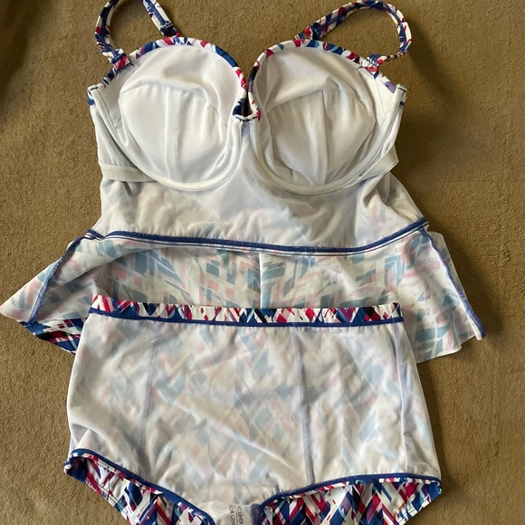Torrid 2 Piece Vixen Swimsuit Midkini High Waist Set Size 0/00♥️ - Picture 9 of 12